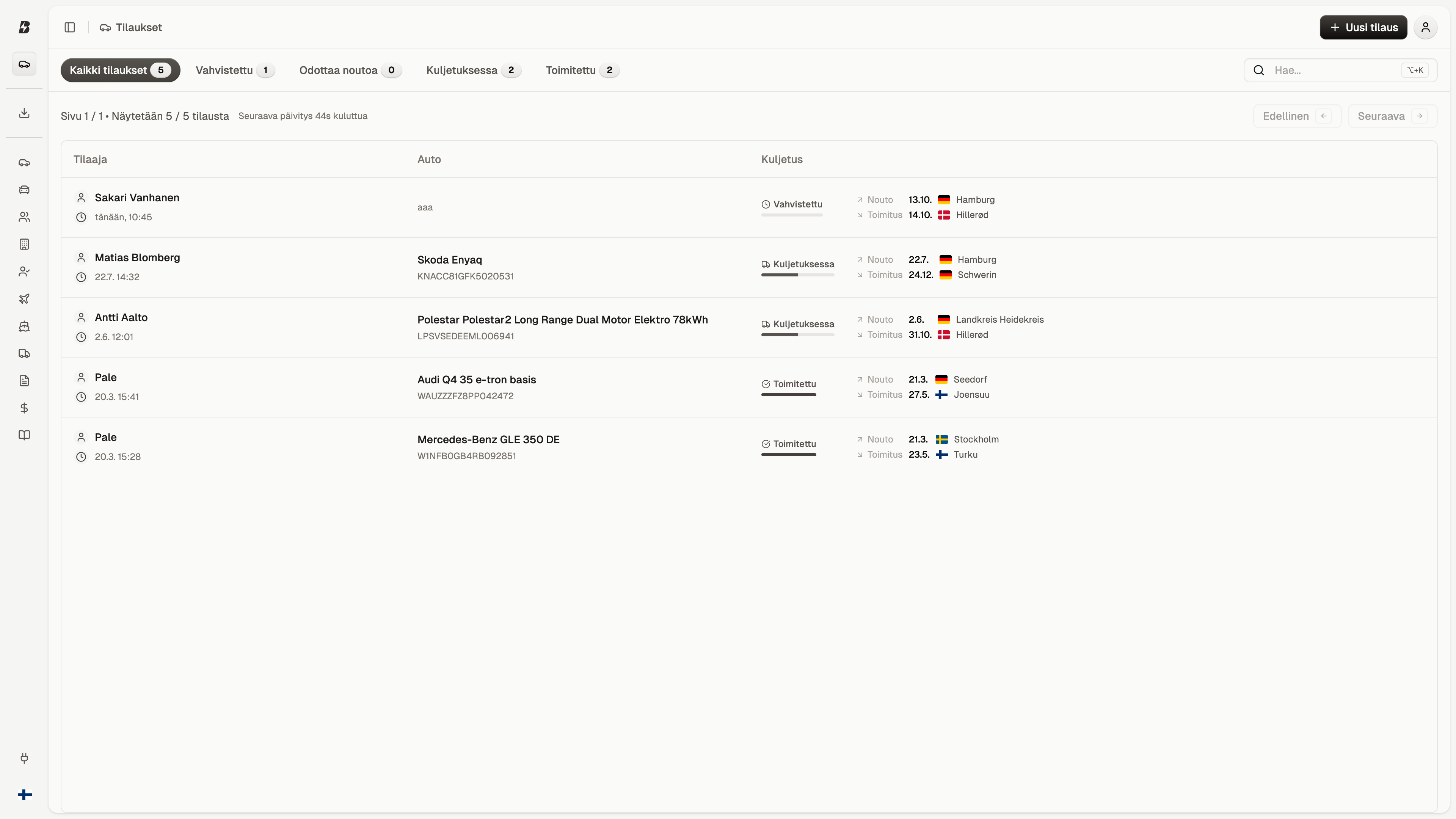 Bahn Express Portal Dashboard